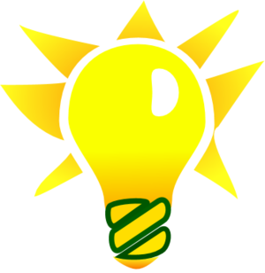Bright yellow idea light bulb free clip art - Clipartix