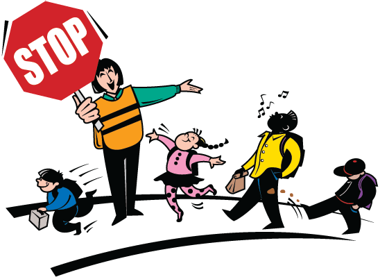 Crossing Guard and Children | Clipart | The Arts | Image | PBS ...