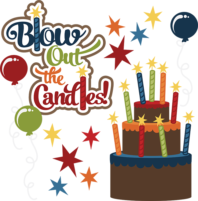 Boy birthday cake clipart