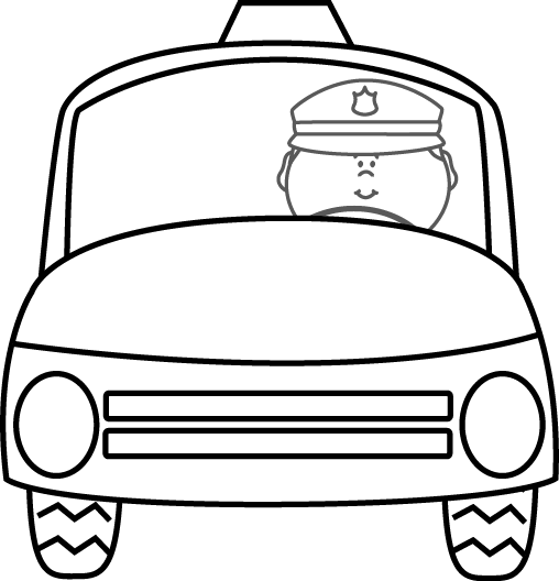 edmonton police black and white clipart