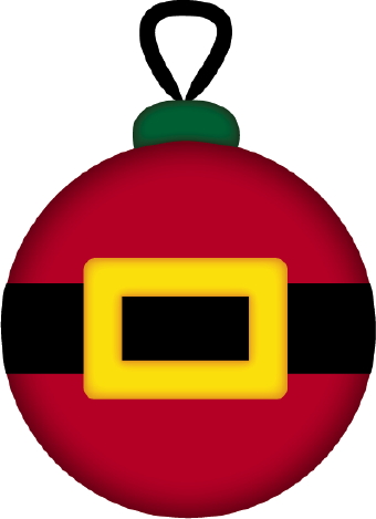 Christmas tree decorations clip art free