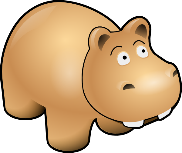 Hippo clip art Free Vector / 4Vector