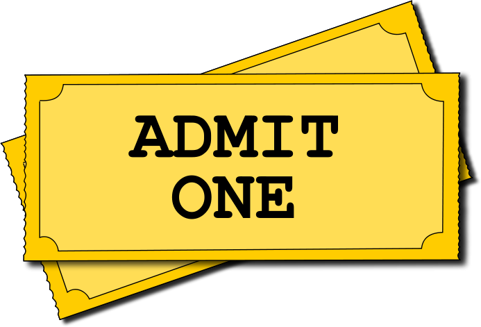 Admit One Movie Ticket Template Free - ClipArt Best