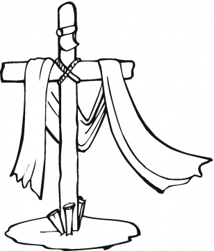 Three crosses coloring page | Super Coloring ...