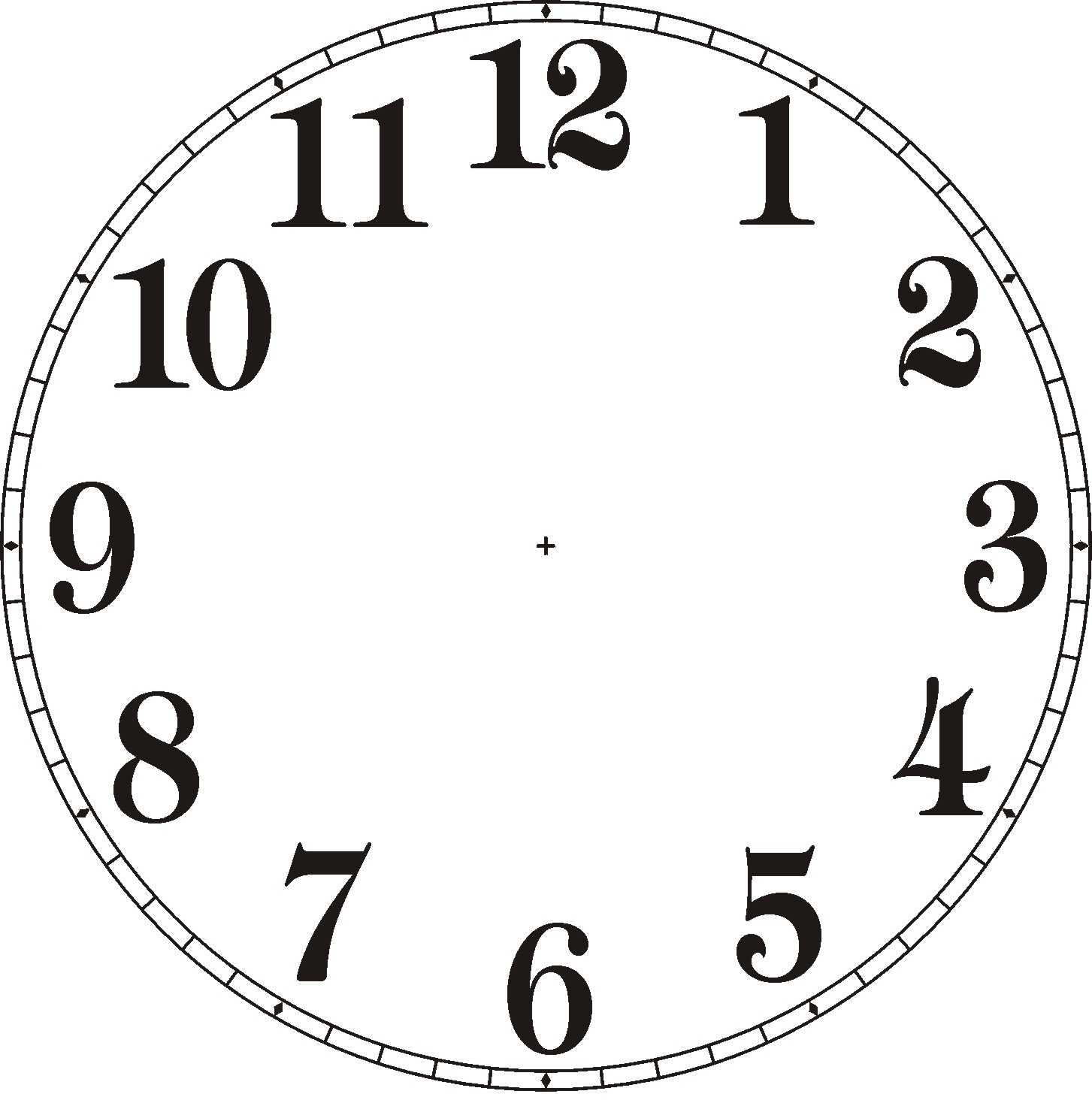 Clipart clock with no hands