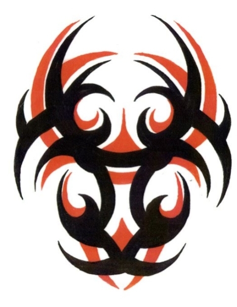 Tribal Fire Dragon Tattoos Designs