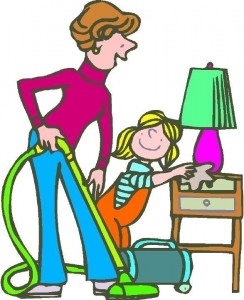 Helping Household Chores Clipart