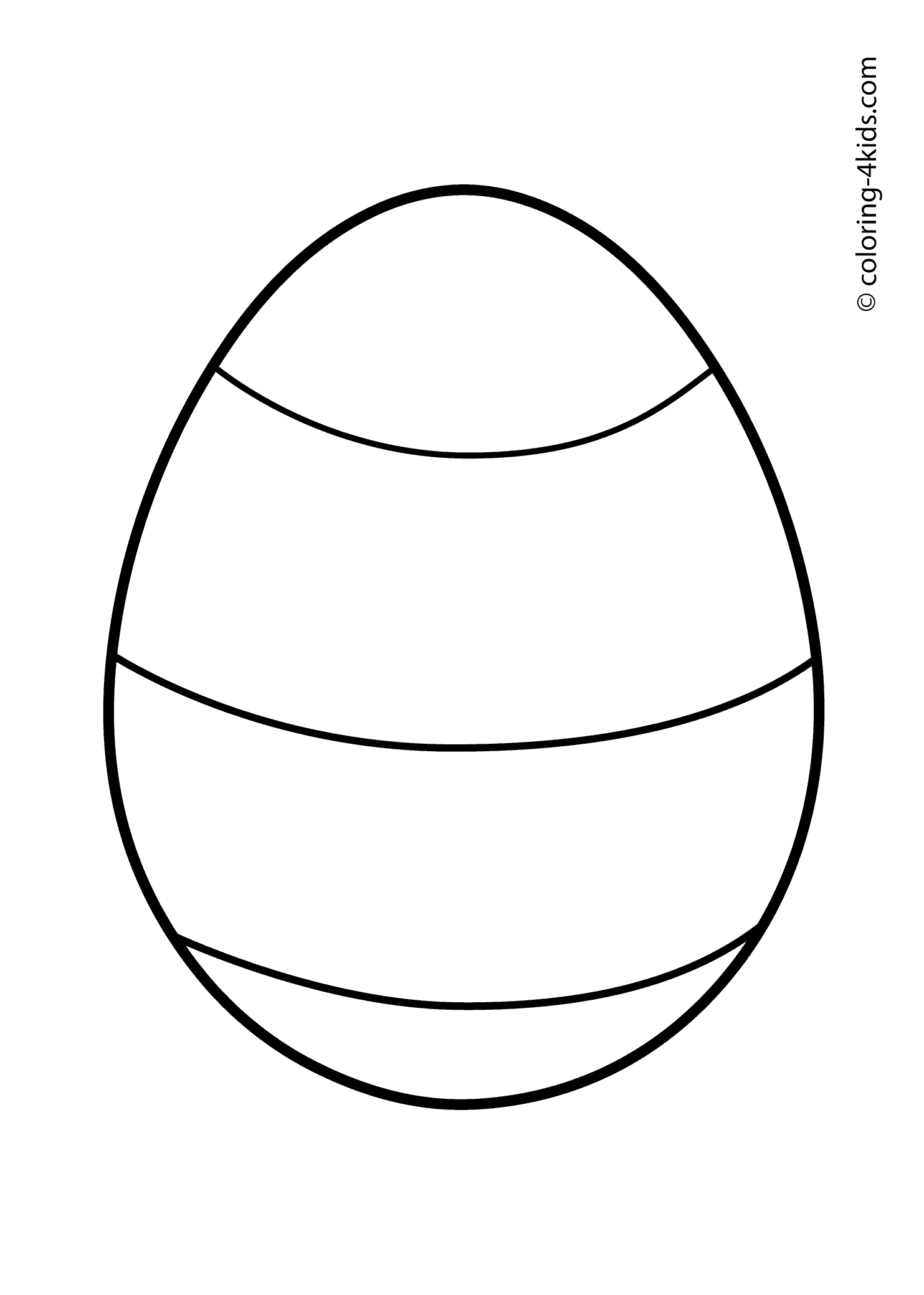 Easter Egg Coloring Pages Blank : Blank Easter Egg Template Spots
