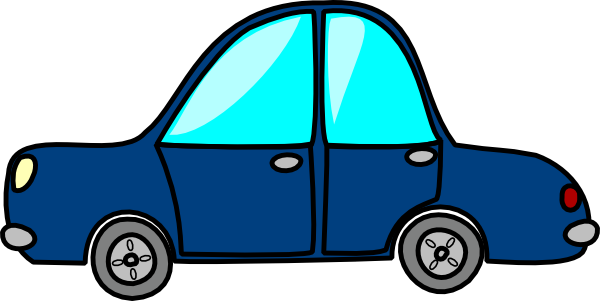 Blue Car Drawing Clipart