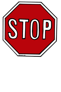 Stop sign clip art