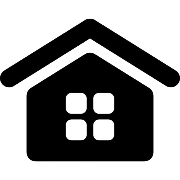 Home interface symbol with a window of squares Icons | Free Download