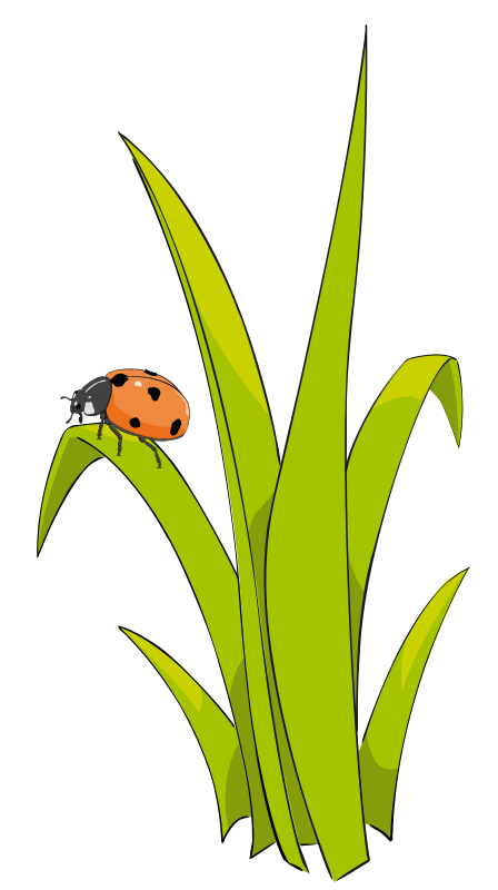 Black leaf and grass clipart png