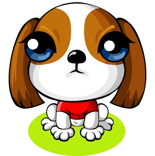 Cartoon lovely dog vector set 03 - Vector Animal, Vector Cartoon ...