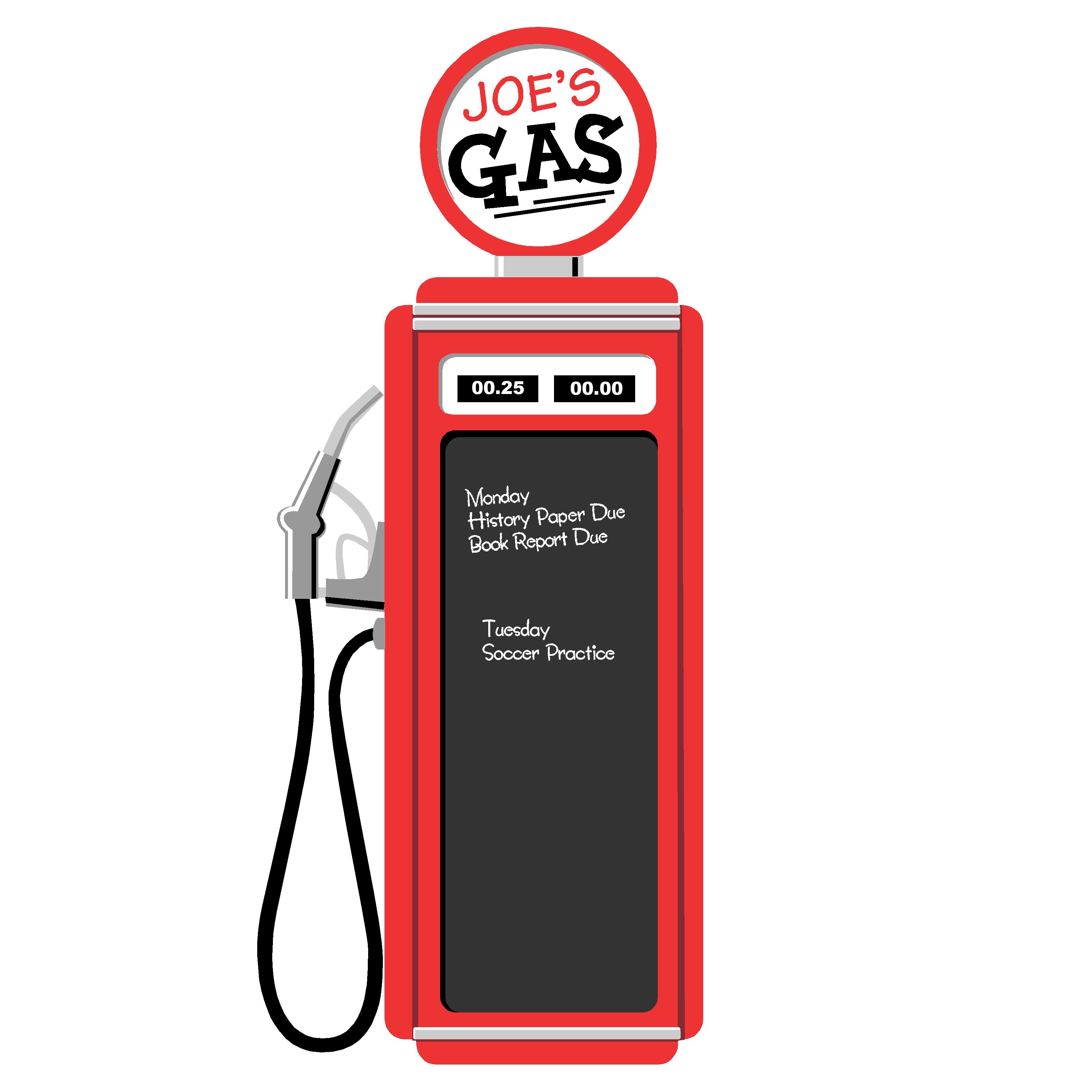 Vintage Gas Pump Clipart