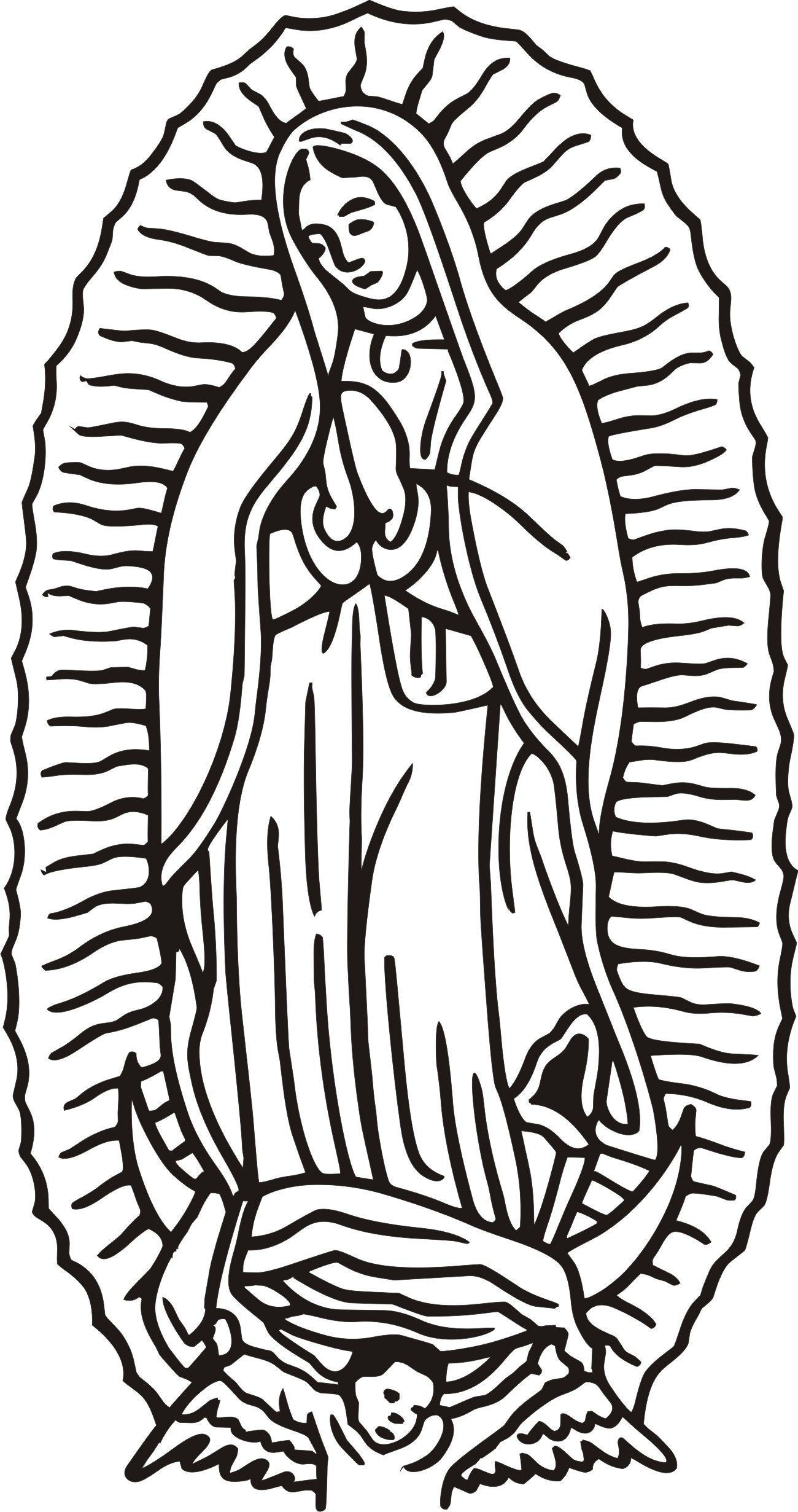La Virgen De Guadalupe Drawings ClipArt Best