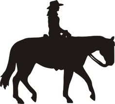 Western horse riding clipart
