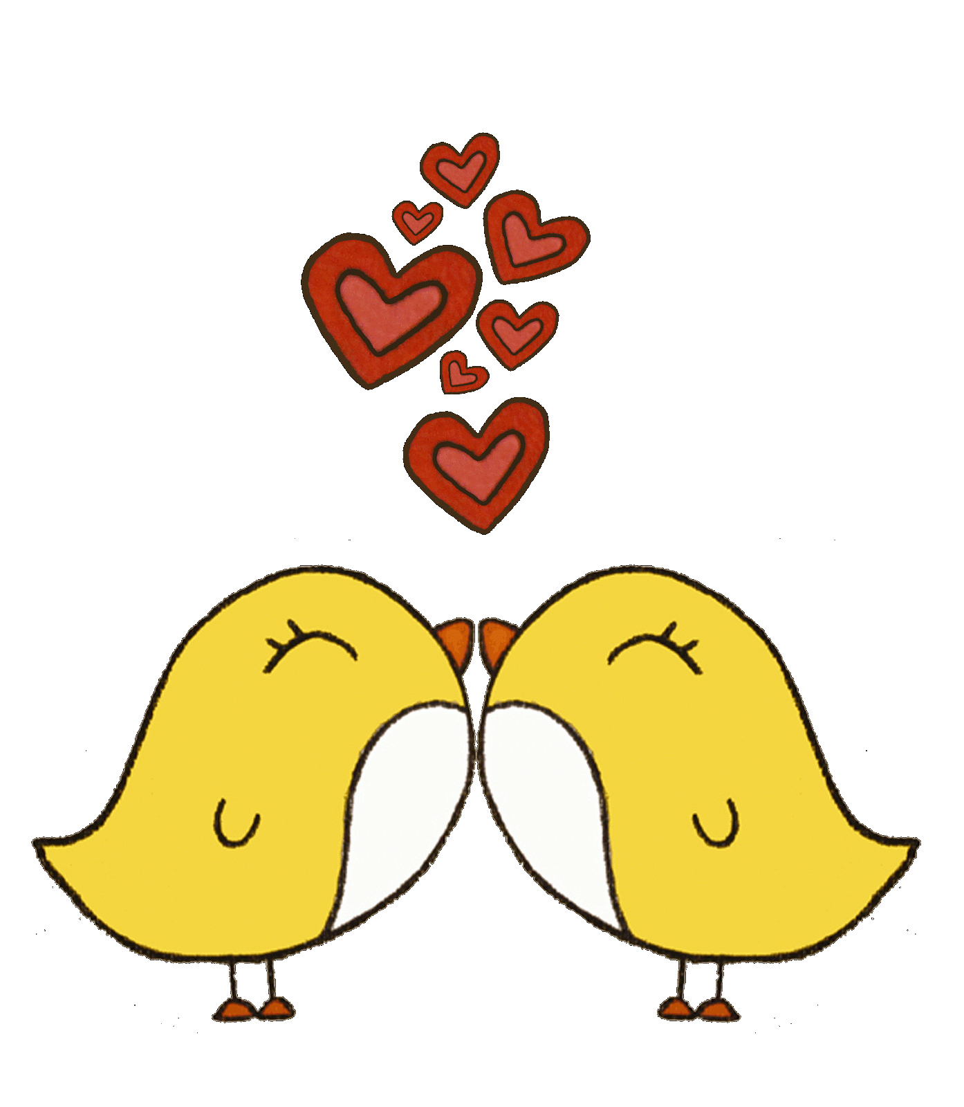 Love Birds Clip Art - Tumundografico