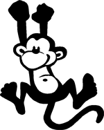 Monkey Silhouette Clipart
