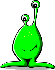 Cute alien clipart