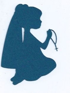 First communion silhouette clipart