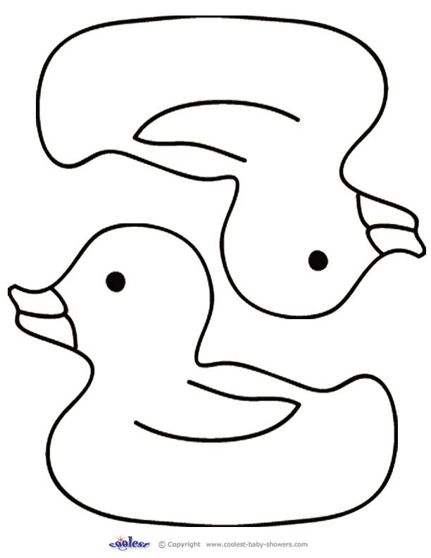 Rubber Duck Outline Page 1