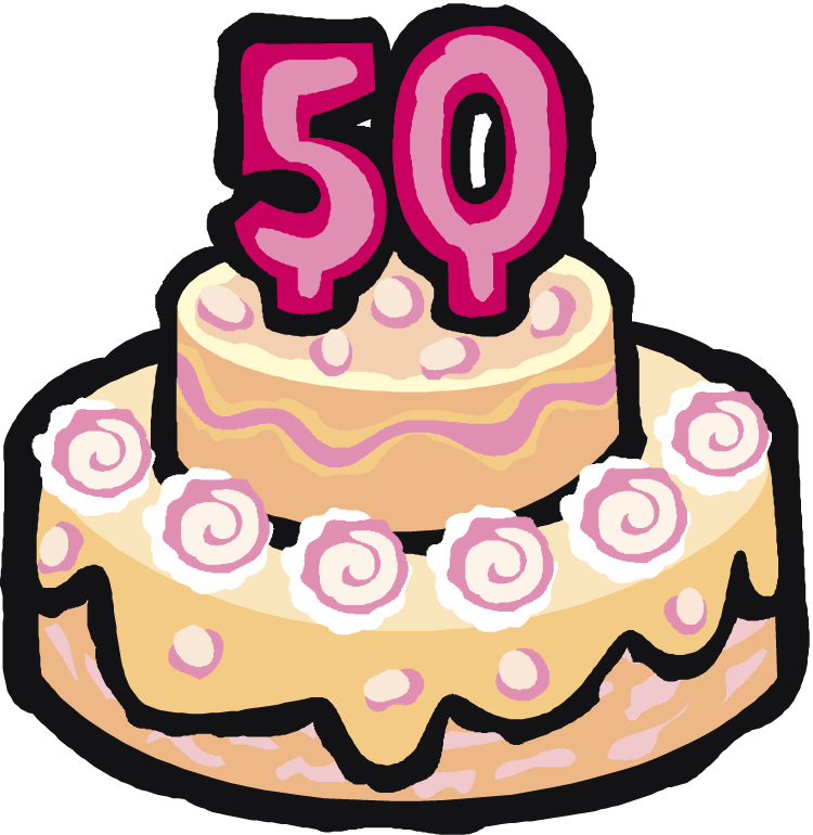 Happy 50th Birthday Clip Art