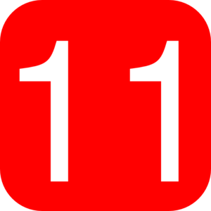 Number 11 clipart