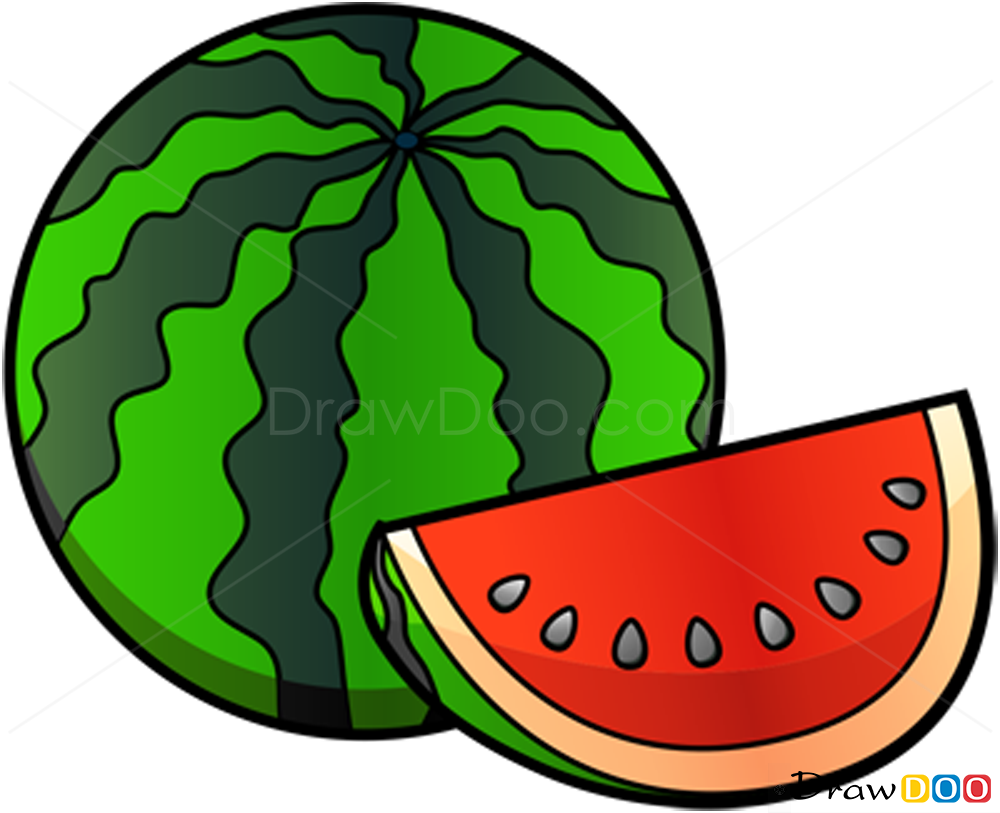 Watermelon Drawing - ClipArt Best
