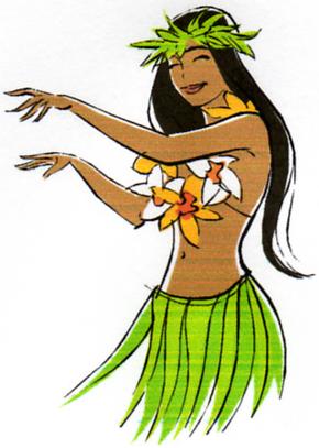 Clip Art Animated Hula Dancers Clipart