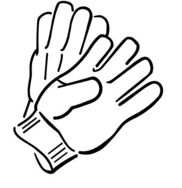 Gloves Winter Clothes Coloring Page - Kids Coloring Pages ...
