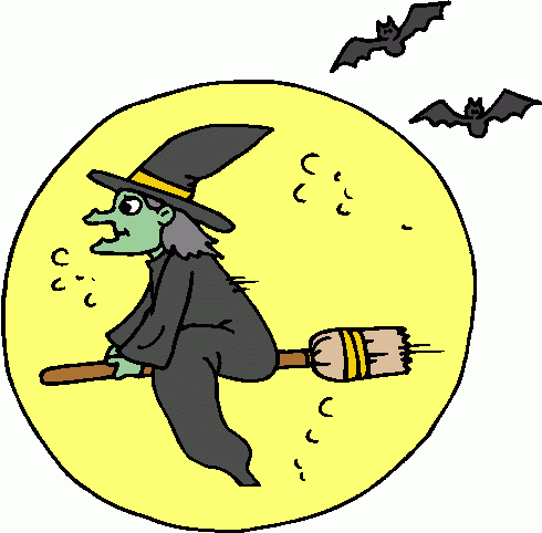 Flying Witch Clipart
