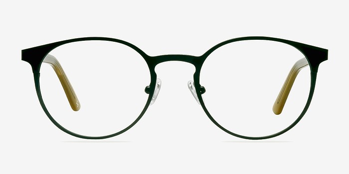 Outline | Black Steel/Acetate Acetate Eyeglasses | EyeBuyDirect