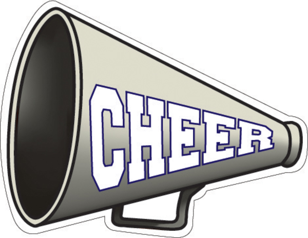 Megaphone poms clipart