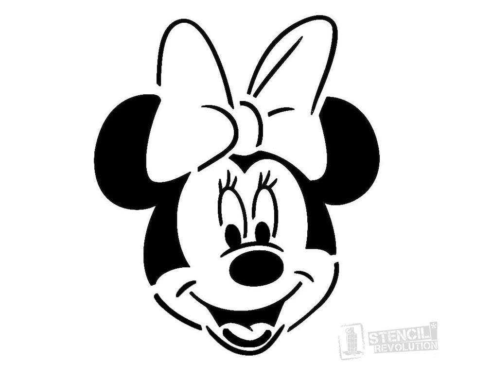 Printable Minnie Mouse Pumpkin Stencil