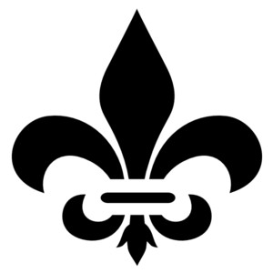 Black Fleur De Lis clip art - Polyvore