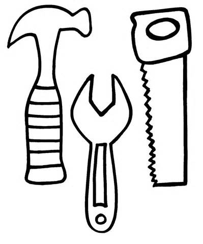 Coloring Pages Carpenter Tools | Coloring Pages