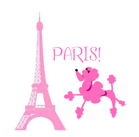 Paris Poodle Clipart