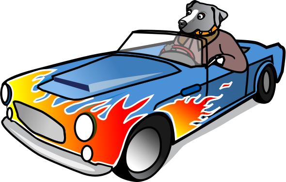 Dog driving car clipart - ClipartFox