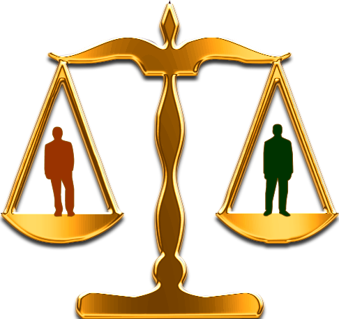 Lawyer scales clipart