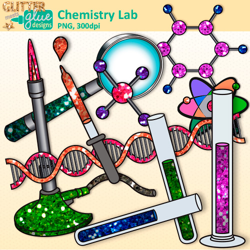 Chemistry Lab Clip Art | Teacher Clip Art | Glitter Graphics