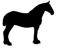 Draft Horse Team Clipart