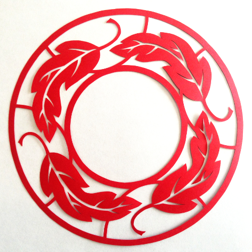 Leaf Circle Border Permalink Page | Stencilletta Papercutting Blog