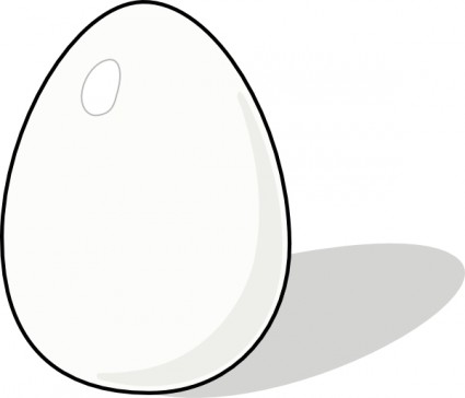 White Egg clip art Vector clip art - Free vector for free download