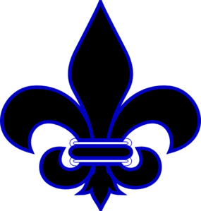 Royal Blue Fleur De Lis clip art - vector clip art online, royalty ...