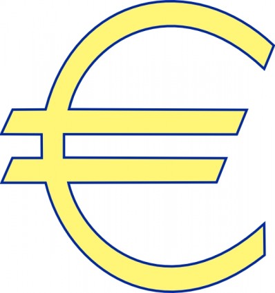 Archie Symbol Money Euro Simple clip art Vector clip art - Free ...