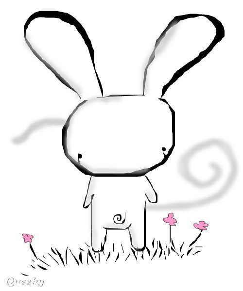 Bunny rabbit ? an animals drawing by Bubblez . Queeky - Paint and ...