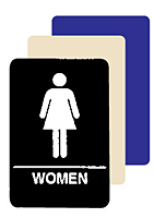 Item # Women's Room Sign, Braille Signs On Interstate Graphics, Inc.