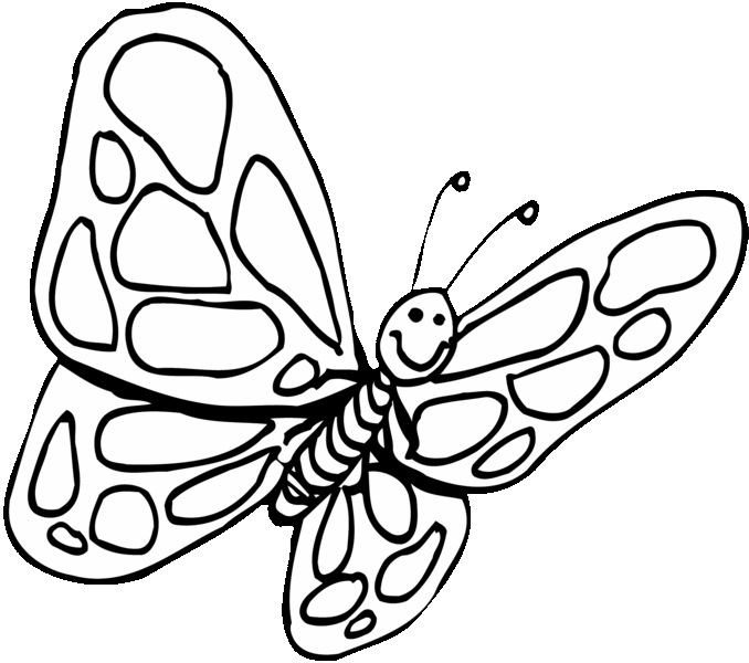 butterfly coloring pages 2014