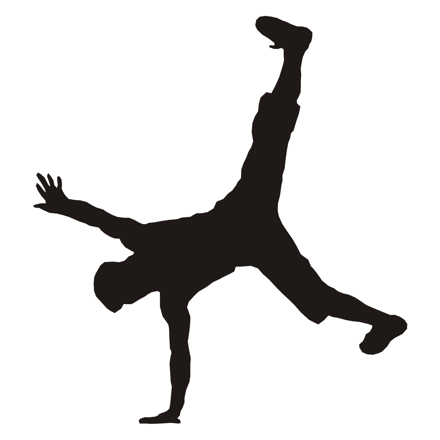 Vector for free use: Breakdancer