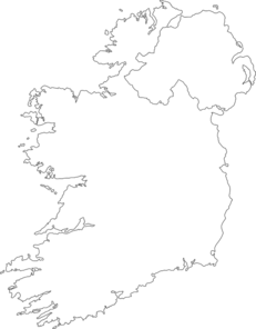 Blank Outline Map Of Ireland - ClipArt Best